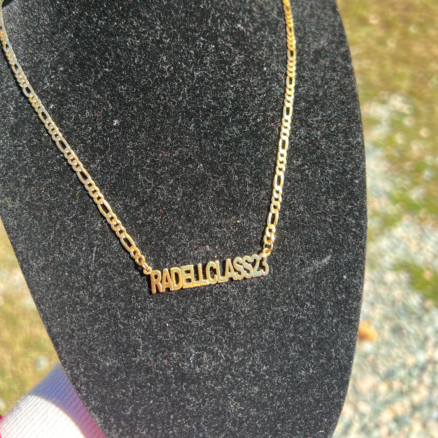 Block Figaro chain necklace