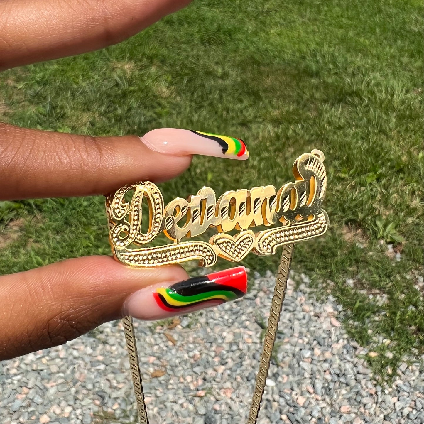 Amor Double Nameplate