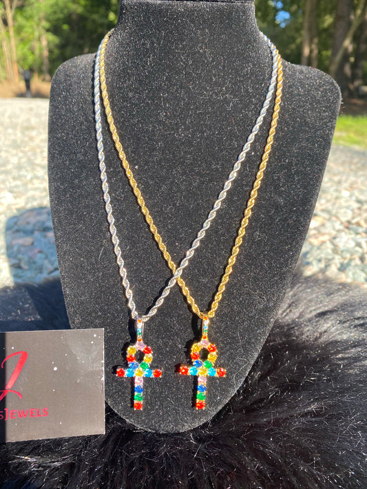 Rainbow Ankh