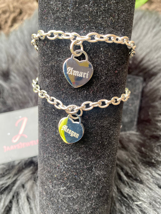 Custom Heart bracelet