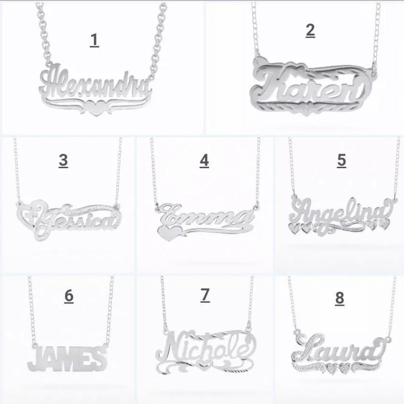 Script Name Necklace