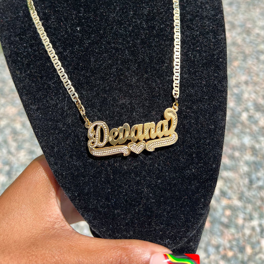 Amor Double Nameplate